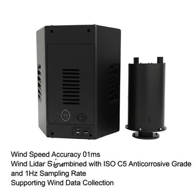 Wind Speed Accuracy 01ms Wind Lidar System Combined with ISO C5 Anticorrosive Grade and 1Hz Sampling Rate Supporting Wind Data Collection